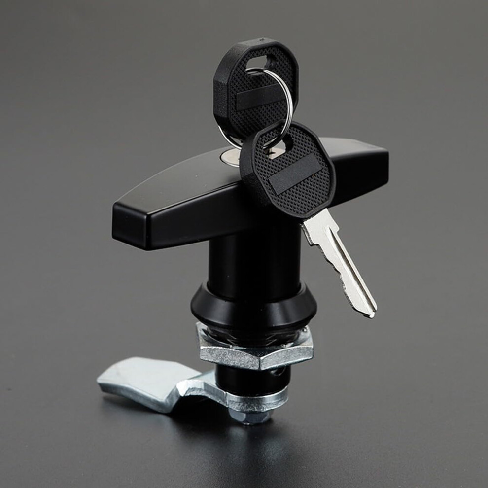 Zinc Alloy T Handle Lock With Secure Locking System For Tool Boxes, Trailers And Garage Doors 9199774230865