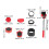 13Pcs Heavy Duty Furniture Moving Lifter Kit Adjustable Height & Multi-Function 9