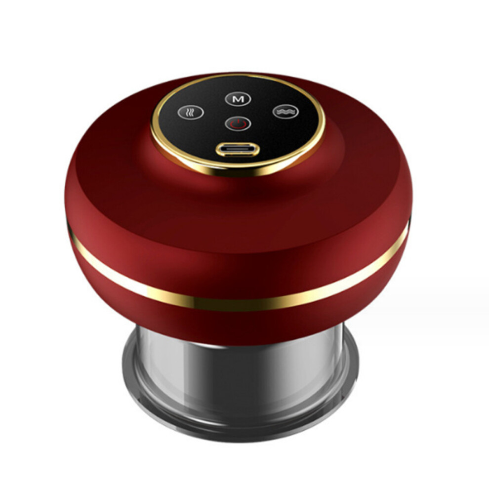 Rechargeable Cupping Massager for Blood Circulation Improvement, Dual Size Electric Vacuum Therapy Tool with Dynamic Discomfort Relief Mode and Breat