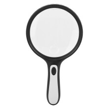 Vergrootglas met antisliphandvat voor hobby's en knutselwerk, HD-zoom met ledverlichting en ergonomische grip, ideaal voor senioren en juweliers.