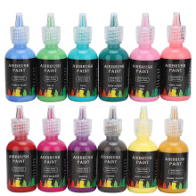 Acrylic Fabric Paint Kit With Glow Effect, Multi Usage Non Toxic Paint Set For Textile Art On Clothes Shoes Canvas Wood Leather (12 Colors)