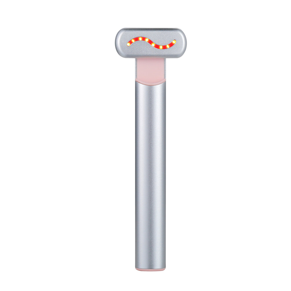 Red/Light Galvanic Current Facial Wand With Therapy For Wrinkle Uction, Anti Aging Skin Tightening Device Featuring Microcurrent Vibration Massage