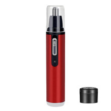 Aparador de pelos do nariz durável, todo em alumínio, para homens e mulheres. Fácil de limpar, com carregamento USB, bateria recarregável e