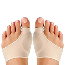 Hallux valgus spalk orthopedische sleeve, lichte en discrete oplossing met gelkussentjes voor pijn aan hallux valgus en middenvoetsbeentjes, antislip