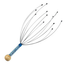 Flexible Stainless Steel Fingers Scalp Massager for Tingling Sensation, Handheld Head Massager with Massage Acupuncture Points, Deep Relaxation Tool
