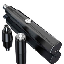 Tagliapeli per naso impermeabile, facile da pulire per una cura igienica con rasoio elettrico ricaricabile tramite USB, design compatto per peli del