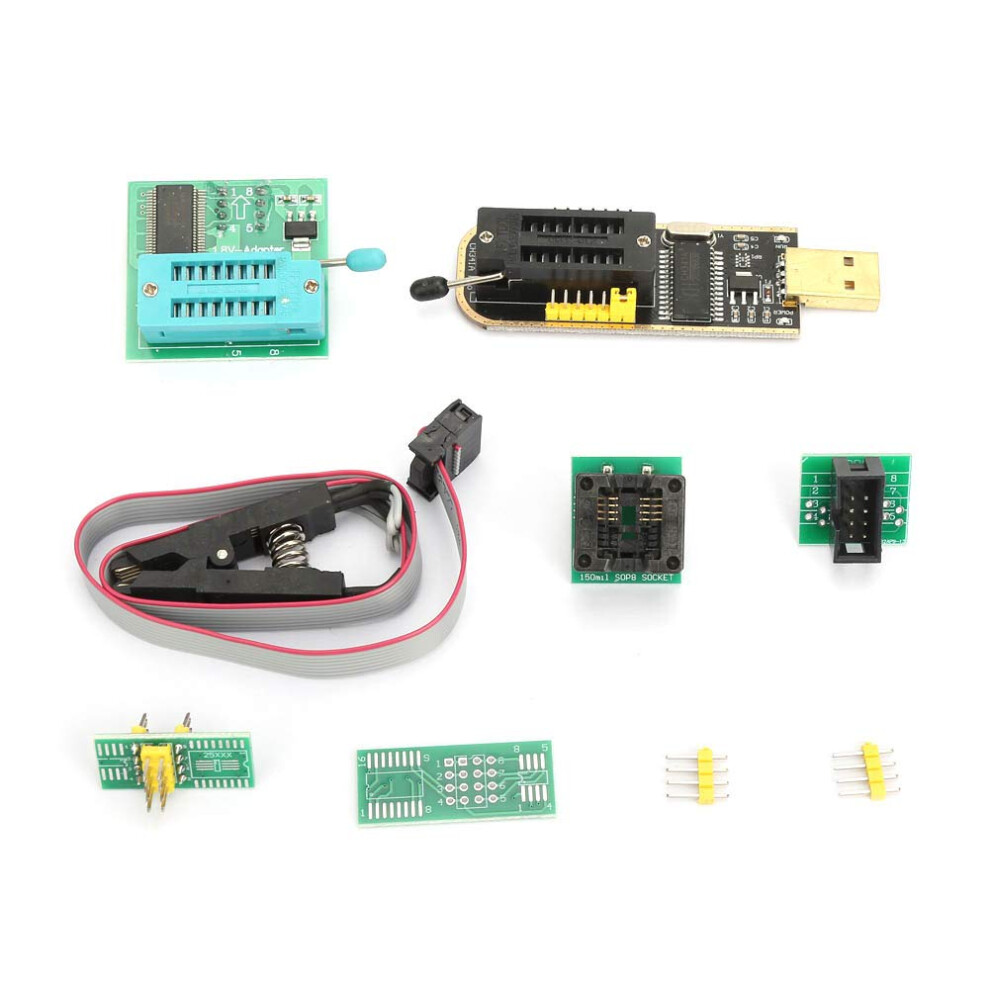 Ch341a Usb Programmer With Sop8 Clip And 1.8V Adapter For Eeprom Bios Chip Flash 9199774231596