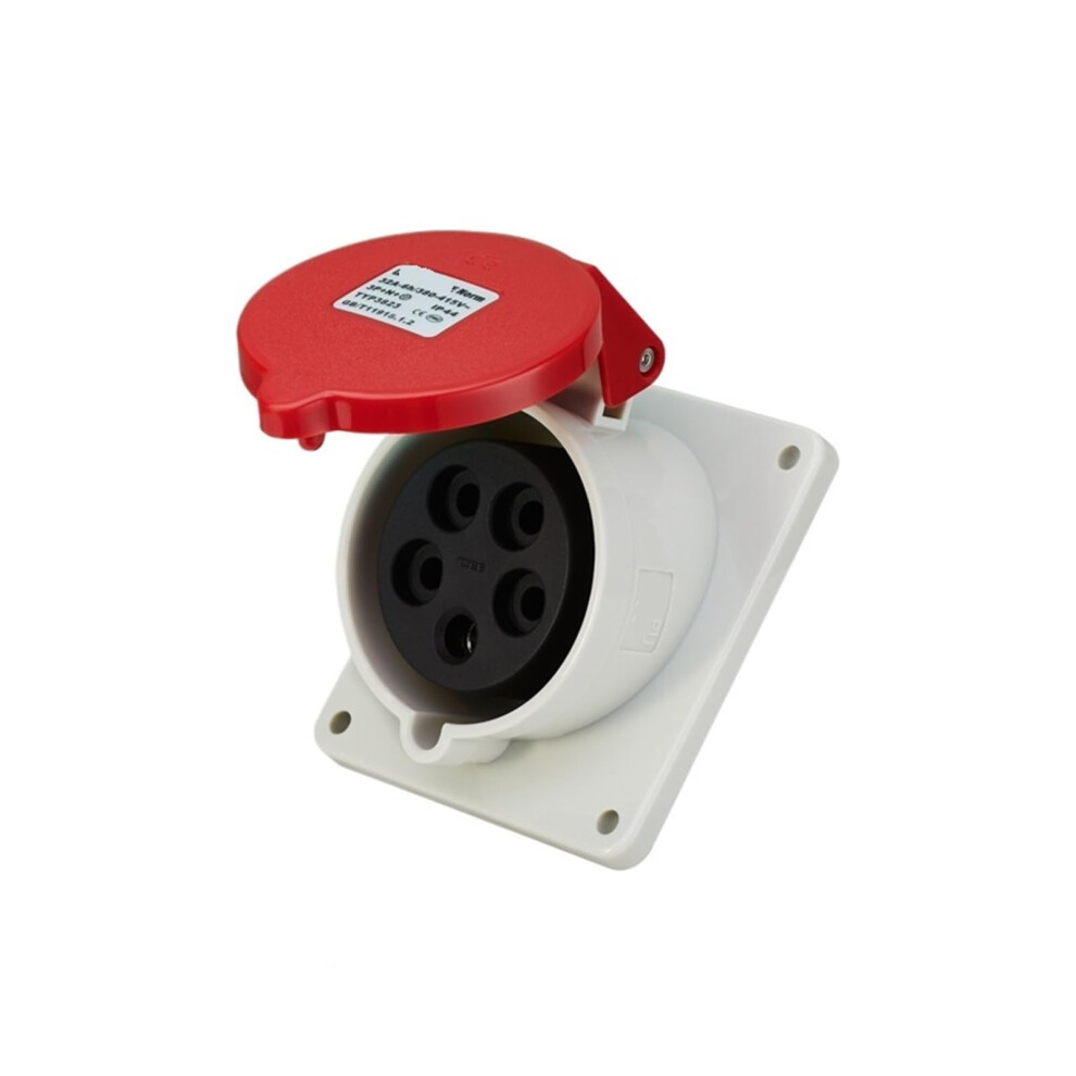 5Core 16A Aviation Industry Plug And Socket Connector Concealed Oblique Socket 9347817824018