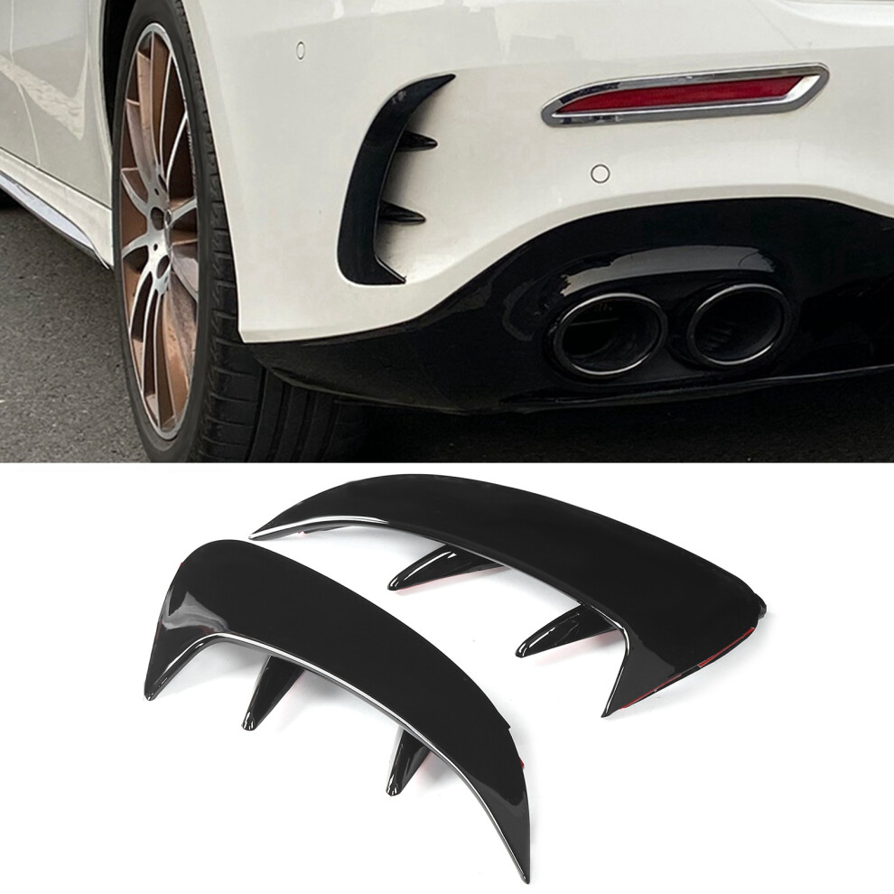 Rear Bumper Air Vent Cover Trim For W177 Sedan Amg Line Black 7901377477279