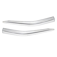 For Alphard 40 Series 2023+ Front Bumper Lip Angle Diffuser Splitter Spoiler Protector Silver