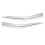 For  Alphard 40 Series 2023+ Front Bumper Lip Angle Diffuser Splitter Spoiler Protector Silver 1