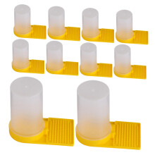 10PCS Bee Hive Entrance Feeder Water Dispenser with Hygienic Landing Pad for Colony Defense