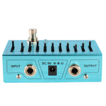 Controllore di banda per strumenti, preamplificatore di tono per chitarra, equalizzatore a 10 bande in lega di alluminio