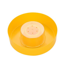 2pcs Round Plastic Bee Feeder for Hives Easy Hive Feeding and Outdoor Beekeeping Use