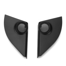 2pcs Black ABS Tweeter Cover for RAV4 2014-2019 Car Modification