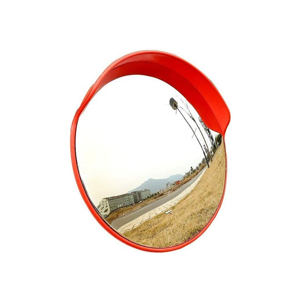 80Cm Convex Safety Mirror For Road Blind Spots, Wideangle Outdoor Corner Visibility, Easy Install 9187378590911