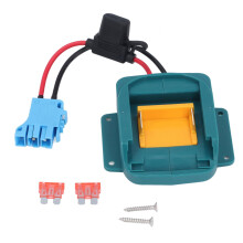 Battery Adapter for 18V Lithium Ion with Wire Harness, Holder, Outdoor Power Supply, Blue Connector for Makita