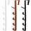 Wall Mounted Coat Rack Space Saving 6 Segment Hook With Strong Adhesive Removable Hook Black 4