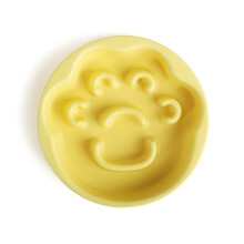 Hond Slow Feeding Bowl Keramische voerbak voor huisdieren-Geel