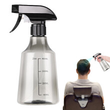 Refillable 500ml Spray Bottle with Adjustable Nozzle, Fine Mist Trigger for Plants Gardening Cleaning Gray