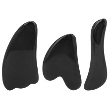 Strumento per massaggio e agopuntura, design ergonomico per migliorare il drenaggio linfatico, strumenti per il viso in ossidiana leggeri per dolori