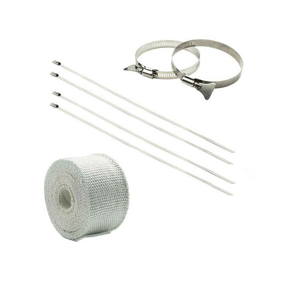 Fireproof Pipe Wrap Insulation With 2 Clamps Camping Tent Stove Pipe Protector Anti-Scald Furnace Flue Protector 6034259388675