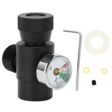 Aluminum Paintball Co2 Adapter Ensuring Safe And Efficient Compressed Air Fill Station, Precision Designed For Versatile Use In Firefighting And Dive