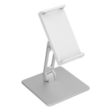 Justerbar tabletstander, konstruktion i aluminiumslegering sikrer stabilitet, foldbart og bærbart design til bekvem rejse, bred kompatibilitet med