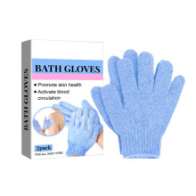 Luxe spa-exfoliërende badhandschoenen met dubbele textuur voor het verwijderen van dode huidcellen. Deze exfoliërende handschoenen bevorderen een
