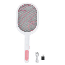 Elektrische vliegenmepper, oplaadbare insectenverdelger met dubbele modus voor effectieve muggenbestrijding, insectenverdelger voor binnen en buiten