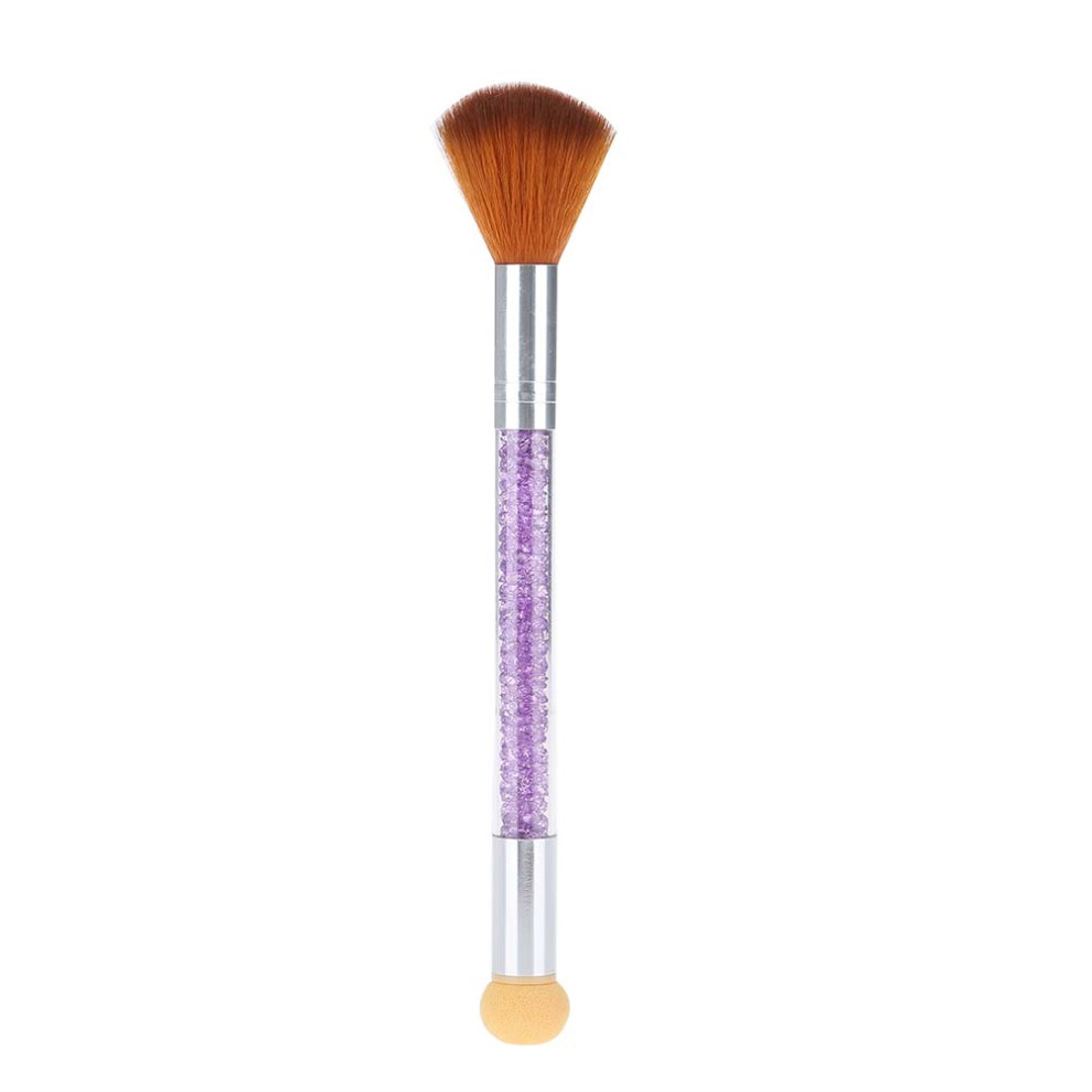 Acrylic Nail Gradient Brush Set Double Head Nail Sponge Pen Ombre Nail Dust Remover Brushes For Professional Manicure Design Tools With Metal