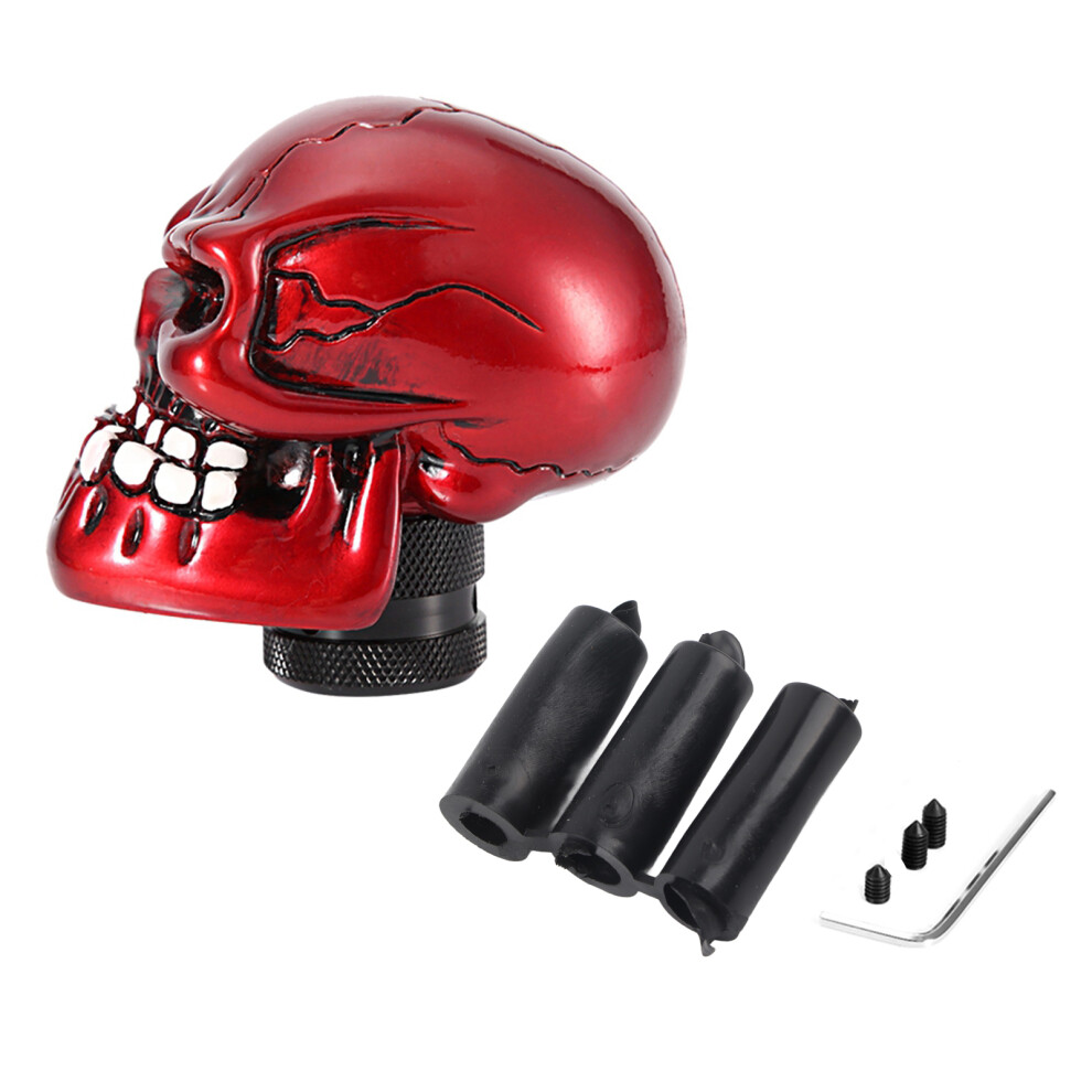 Resin Material Shifter Knob, Comfortable Driving Skull Gear Stick With Devil Skeleton Appearance For Most Mt At Vehicles, Unique Style Aggressive 9009791560503