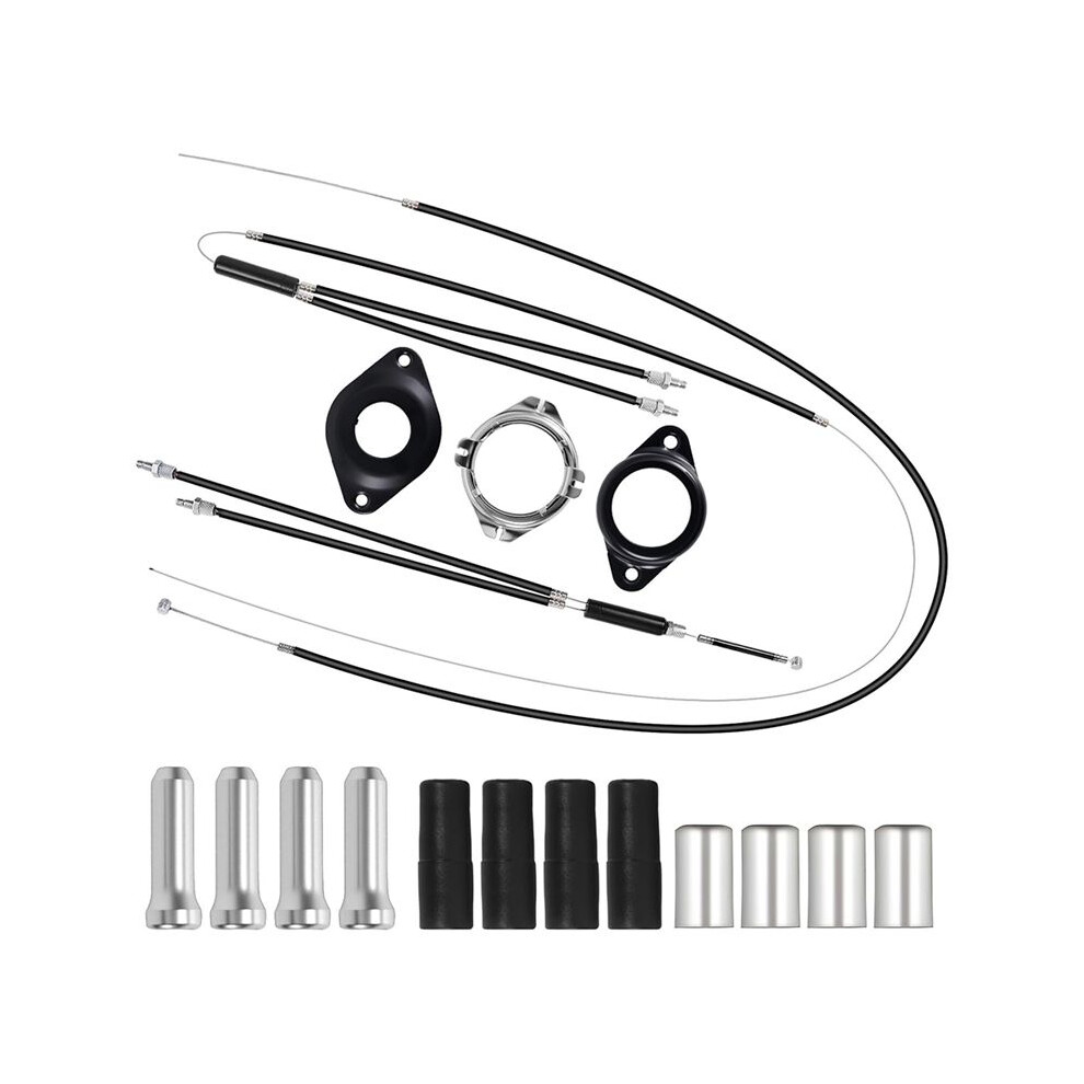 Bike Gyro Brake Cables Front + Rear With Spinner Rotor Complete Set, Bmx Bicycle Brake Lines Set For Most Gyro Bikes 6032065357427
