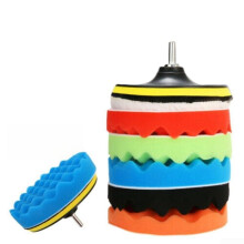 For Car Buffing Kit With 5 Foam Pads And Woolen Buffer For Wax Application 7Inch Car Detailing