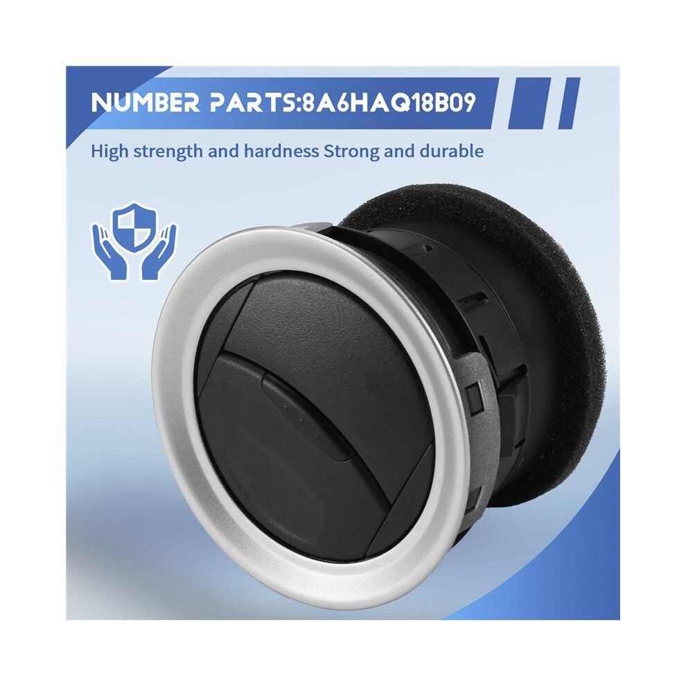 2X Car Dashboard Air Conditioning Vents 8A6haq18b09 For Fiesta 2006-2016 A/C Air Vent Outlet 6033149789301