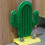 Interactive Cactus Cat Scratching Toy Brush Wall Mount Toy For 6