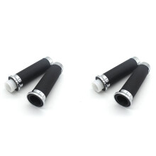 4x Motorcycle 7/8 Inch 25mm Handle Grip Handlebar Grip Rubber Gel Sleeve for Steed400 Steed600 VLX Steed 400 600