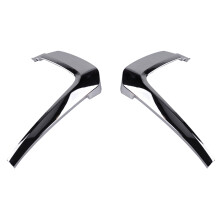 2 Pcs Chrome Front Bumper Cover Trim Decoration Strips for Outlander 2016-2018 6407A145, Left & Right