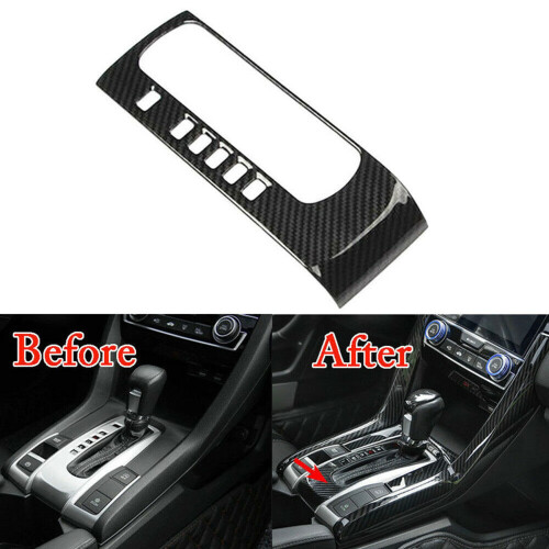 Gear Shift Box Panel Cover for   10Th 2016-2018 & Armrest Window Rise Lift Down Control  Cover 2