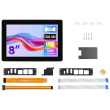 8inch Industrial HMI Touch Display for Raspberry Pi 5 1280x800 Industrial Touch Screen with 5MP Front Camera