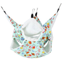 Hamac suspendu pour petits animaux de compagnie, notamment pour furets. Conception Ă triple couche, multifonctionnel, en maille respirante et douce,