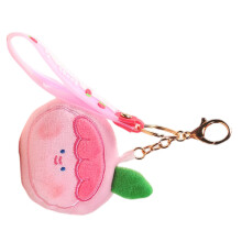 Portachiavi a forma di bambola rosa Inginocchiabile Giocattolo Squeezemade di cotone PP, decorazione in peluche