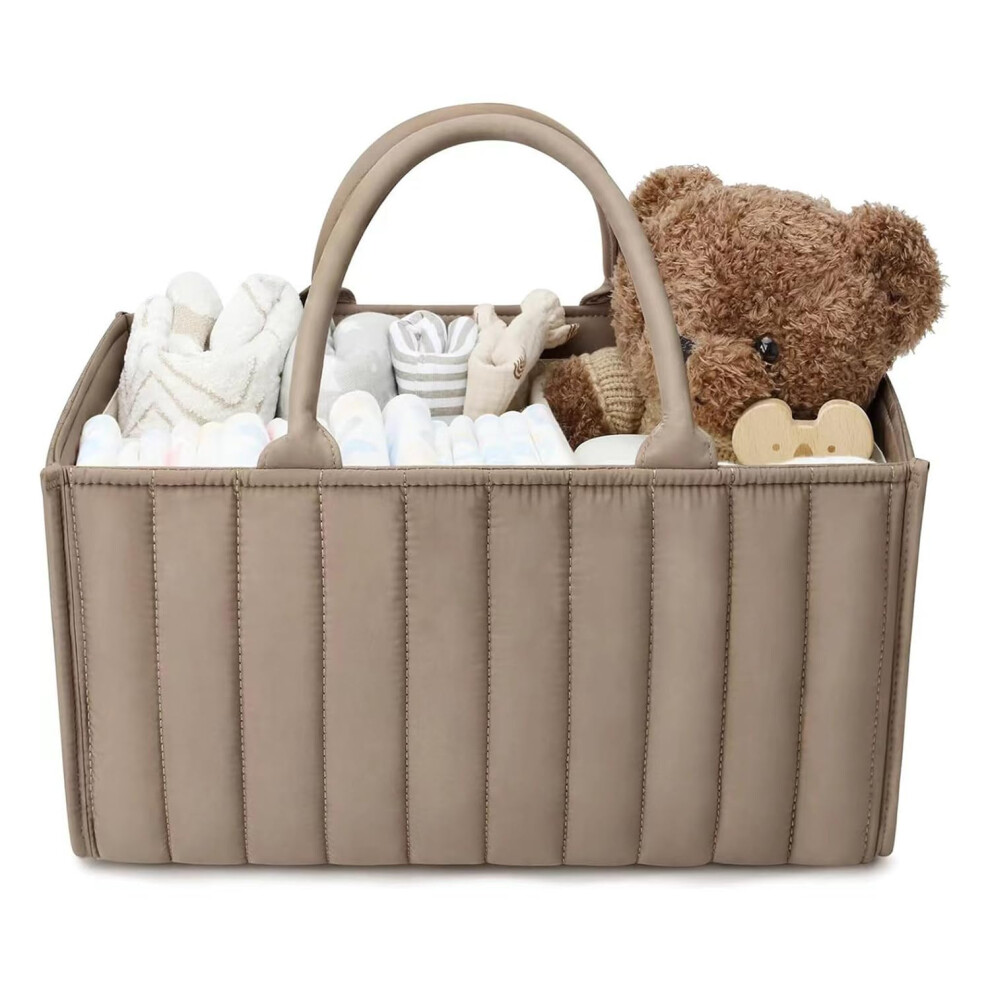 Baby Nappy Caddy Organiser Portable Changing Organiser Changing Bag Organiser Foldable Nappy Organiser With Compartments