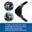 Motorcycle Front Nose Fairing Beak Protector for  368 G 368G Front Fairing Winglets Aerodynamic Bright Black 4