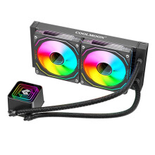 COOLMOON 240 Radiador Resfriado A Água Multifuncional para Computador Desktop Pwm com Temperatura Controlada Argb Ventilador de Resfriamento Radiador