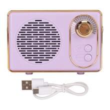 Vintage Mini Speaker Bluetooth 5.0 Technology Retro Design Portable Speaker With Crystal Clear Sound Rechargeable Battery Up To 6 Hours Playback For P