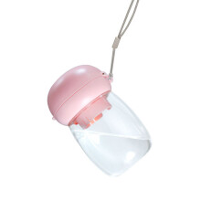 Portable Dog Water Bottle Go out Dog Walking Travel Bottle-Pink