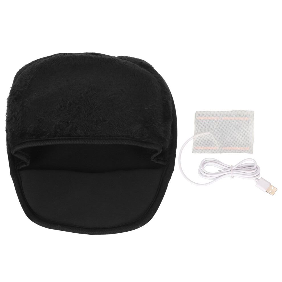 Ergonomic Heated Mouse Pad Usb Hand Warmer Winter Plush Mat With Wrist Rest Detachable Heater Fast Warming Non Slip Bottom For Office And Home Use 9176269668761
