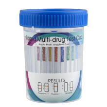 Multi Drug Urine Test Cup For Simultaneous Substance Screening, 12 Panel Instant Detection System With Built-In Calibration Control Strips Meeting Pr