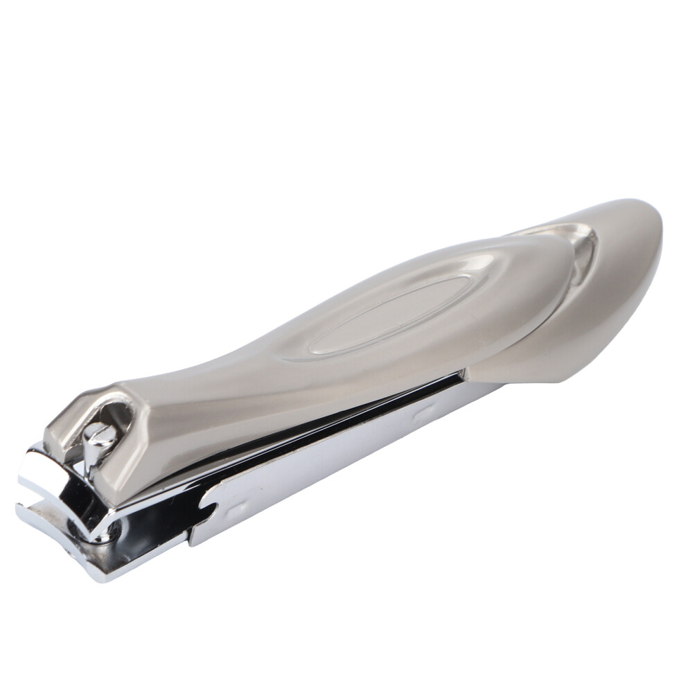 Durable Stainless Steel Nail Clipper with Ergonomic Bionics Design, Anti-Splash Mechanism for Clean Cutting, Sharp Blade for Effortless Clipping, Com